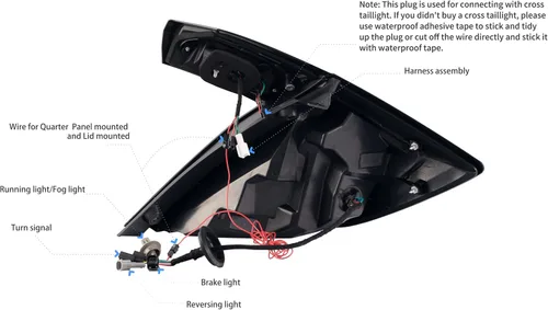 Miniatura 7 de Conjunto de luces traseras VLAND Compatible con Honda Civic Hatchback/Tipo R de 10ª generación 2018-2022 (No para Coupe), lámpara trasera con DRL