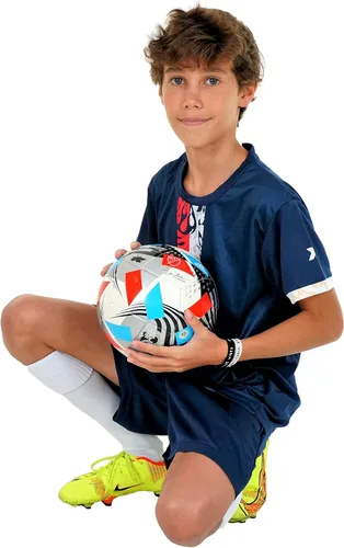 Miniatura 6 de PAIRFORMANCE Uniformes de fútbol para niños, camiseta deportiva de equipo y pantalones cortos para niños, ropa deportiva, unisex, de 4 a 14 años
