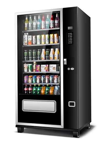 Miniatura 4 de Máquina expendedora grande de refrigerios EPEX con control de temperatura estratificado, negra EP-G654