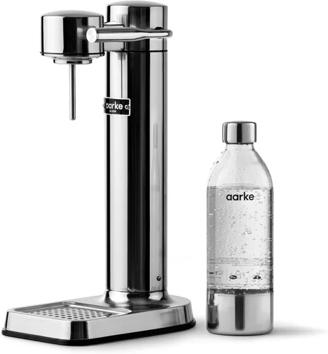 Aarke - Carbonator III Gasificador Premium - Fabricante de agua con gas y agua de seltzer - Fabricante de soda con botella PET (acero inoxidable)