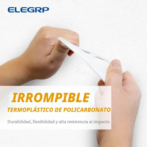 Miniatura 2 de ELEGRP Placa de pared para receptáculo dúplex, cubiertas de pared de tamaño estándar de 1 banda, cubiertas de policarbonato irrompible de doble