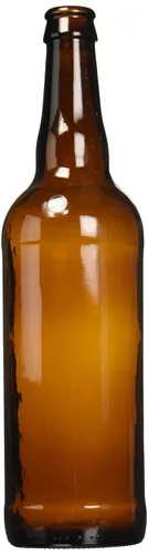 Miniatura 5 de Botellas de cerveza FastRack de vidrio ámbar cuello largo para elaboración casera 22 oz - Botellas de cerveza rellenables con tapa corona de grado