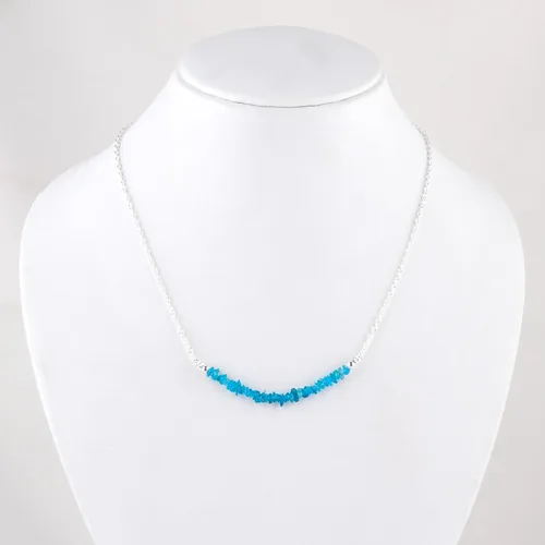 Miniatura 22 de Gempires - Collar de barra de chips naturales, cristales curativos de energía, regalo de cumpleaños, regalo para ella, joyería de piedras preciosas