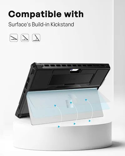 Miniatura 6 de ProCase Funda para Surface Pro 7 Plus, Pro 7, Pro 6, Pro 5, Pro 4, Pro LTE, funda resistente, resistente a prueba de golpes con agarre