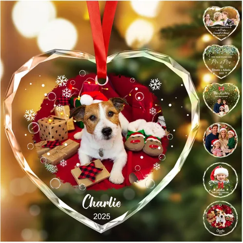 Miniatura 26 de Adornos de Navidad Personalizados Personalizados con Foto y Texto para Decoraciones de Árbol de Navidad, Regalos