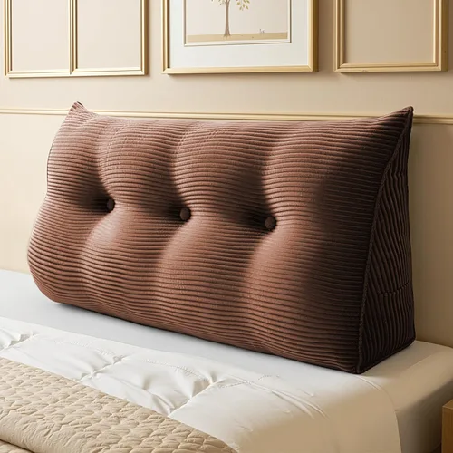 Miniatura 17 de WOWMAX - Almohada triangular para lectura; almohada grande para cabecera y respaldo; almohada en forma de cuña para soporte y posicionamiento