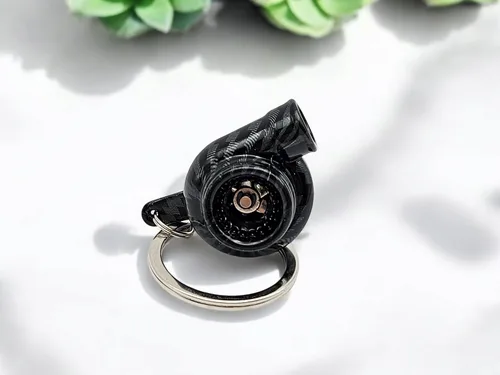 GT//Rotors Turbo llavero de metal giratorio turbocompresor automotriz mini pieza de coche llavero llavero