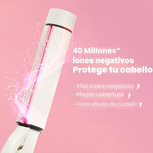 Miniatura 2 de Varita rizadora extra grande de 1.5 pulgadas para cabello largo, barril de turmalina de cerámica con 40000000 iones negativos, 2 clips y guante