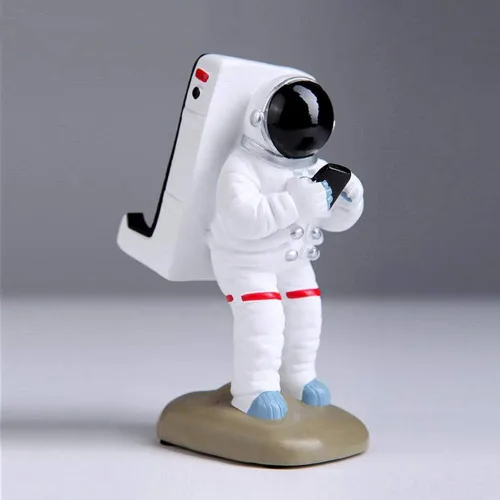 Miniatura 7 de Bonito soporte de escritorio divertido para teléfono celular, Papá Noel o astronauta astronauta, universal para iPhone y otros teléfonos
