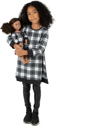 Miniatura 4 de Leveret - Conjunto de vestidos a juego para niña y para muñeca, 100% algodón, gran variedad de estilos, (tallas de 2 a 14 años)