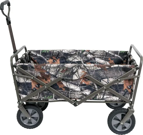 Miniatura 11 de Mac Sports - Carrito plegable con marco de acero resistente, capacidad de 150 libras, para exteriores, campamento, jardín, utilitario, color azul