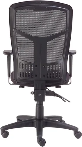 Miniatura 3 de Global Industrial Interion - Silla de oficina con respaldo alto y brazos ajustables, asiento tapizado de tela, negro, silla de oficina multifunción