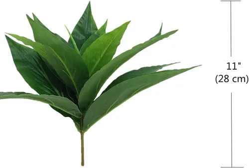 Miniatura 7 de CATTREE Plantas artificiales para decoración al aire libre, arbustos de plantas falsas, hojas de plástico, arbustos verdes, hogar, jardín, boda