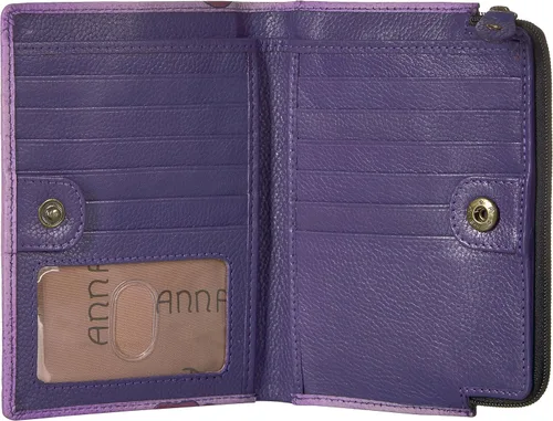 Miniatura 4 de Anna By Anuschka Cartera de mano de cuero genuino pintada a mano para mujer