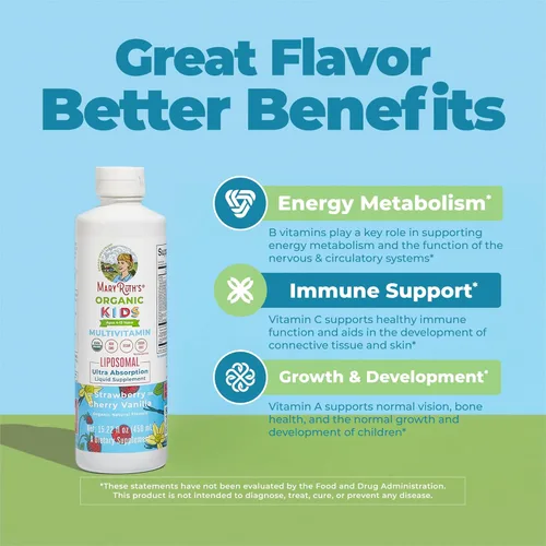 Miniatura 5 de Multivitamínico para niños Multivitamínico sin azúcar Vitaminas líquidas para niños Suplemento de apoyo inmunológico Salud cognitiva