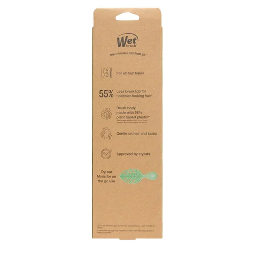 Miniatura 12 de Wet Brush Go Green - Cepillo desenredante tipo paleta, cerdas IntelliFlex ultrasuaves con diseño AquaVent para extender tratamientos uniformemente