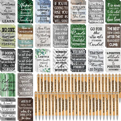 Miniatura 8 de Sabary Juego de 100 cuadernos inspiradores, mini cuadernos de bolsillo motivacionales, diarios de Navidad a granel, regalos de agradecimiento