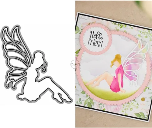Miniatura 11 de DzIxY Mochila Zapatos Troqueles de corte de metal para kit de fabricación de tarjetas, troqueles de papel en relieve, plantillas de máquina de 8