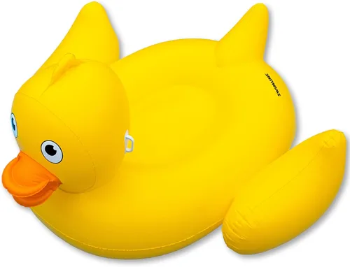 Miniatura 21 de SWIMLINE Flotador Original 90621 de Cisne Inflable Gigante para Piscina Flotador Montable de Descanso con Patas Estables Alas Grande Montable