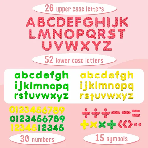 Miniatura 2 de 123 letras y números de espuma magnética, imán del alfabeto juguete educativo para preescolar