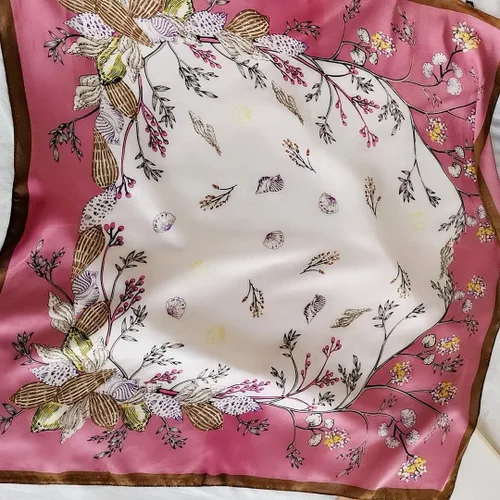 Miniatura 103 de FONYVE - Pañuelo de satén sedoso de tamaño mediano para mujer, cuadrado, 27.5 x 27.5 pulgadas