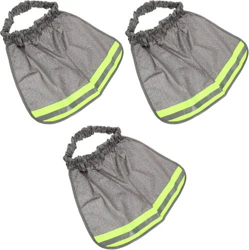 Miniatura 9 de Healifty 3 piezas de sombrero de trabajador para hombre, visera de sol, visera para hombre, visera de casco duro, visera de cuello duro para cascos