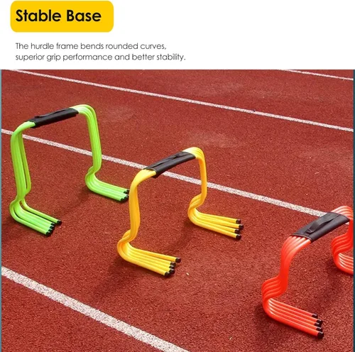 Miniatura 5 de YXXSDP Entrenamiento de velocidad de agilidad obstáculos para atletas, equipo de práctica deportiva portátil multicolor para entrenamiento
