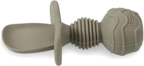 Miniatura 8 de PandaEar Juego de 6 cucharas y tenedor de silicona para bebés, antiahogo, primeros utensilios de autoalimentación para bebés a partir de 3 meses