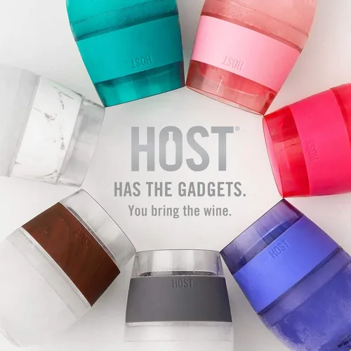 Miniatura 8 de Host Set de 2 Tazas para Vino Congelables - Tazas de Plástico de Doble Pared Aisladas para Enfriar Vino con Gel Congelante, Vasos de Vino para Vino