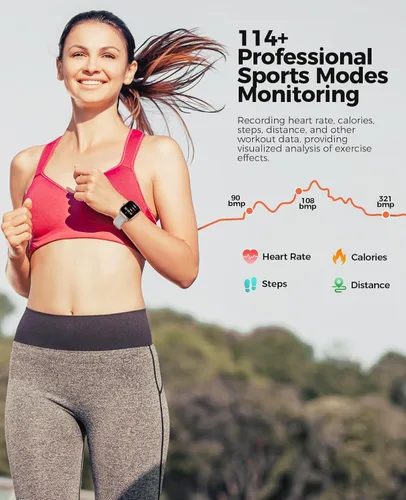 Miniatura 4 de Reloj inteligente (respuesta/hacer llamada), relojes inteligentes AMOLED de 1.96 pulgadas para mujer con más de 100 modos deportivos, rastreador