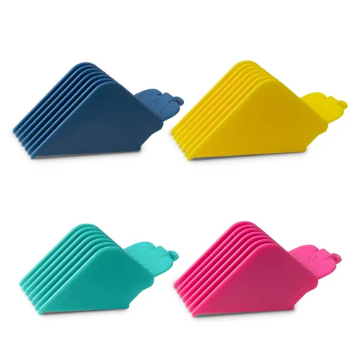 Guías de Cortadora 16 14 12 10 Compatible con la mayoría de cortadoras Wahl, Peines de Cortadora Codificados por Color de Repuesto - 1.25", 1.5",