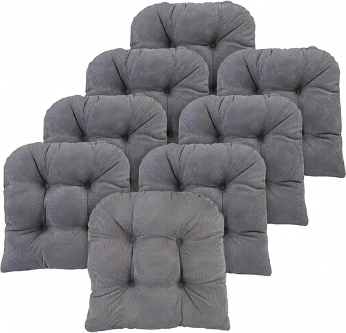 Miniatura 63 de Klear Vu Gripper Overstuffed - Cojines universales antideslizantes para silla de comedor para decoración de cocina o uso de oficina, almohadilla