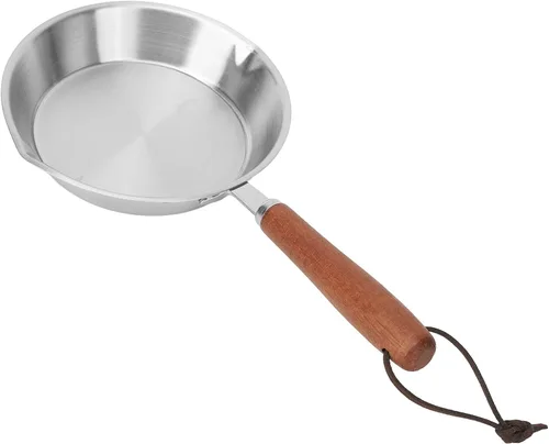 Miniatura 9 de Luqeeg Sartén de acero inoxidable, mini sartén antiadherente, compatible con estufas de inducción, estufas de gas, sartén con mango ergonómico