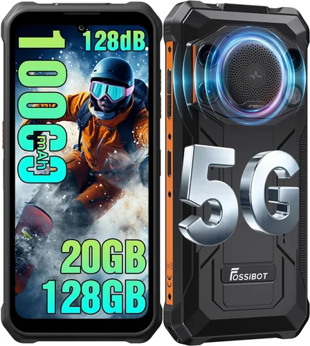 Miniatura 13 de FOSSIBOT F110L Unlocked Rugged Phone 2026, 128dB Speaker 10000mAh Battery 20W Rugged Smartphone, 50MP Camera 120LM Torch, 8(4+4) GB+128GB+2TB