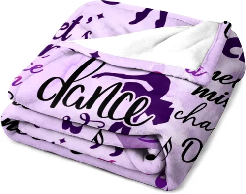 Miniatura 3 de Mantas de regalo para bailarines, vida de baile, mantas de franela y forro polar para sofá, cama, oficina, para todas las estaciones, 50 x 40