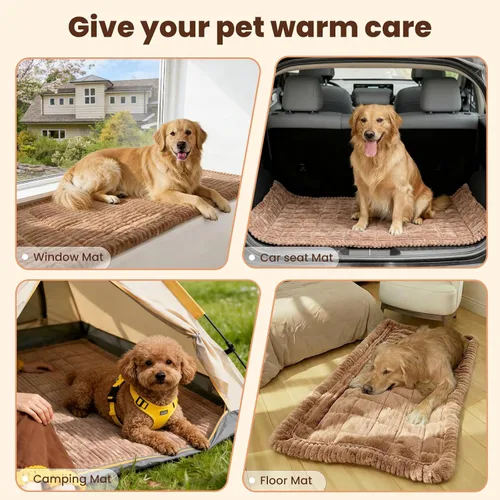 Miniatura 6 de Funda lavable para sofá para perros, fundas antideslizantes para sofá para mascotas, funda de sofá para perros de pelo esponjoso para protector