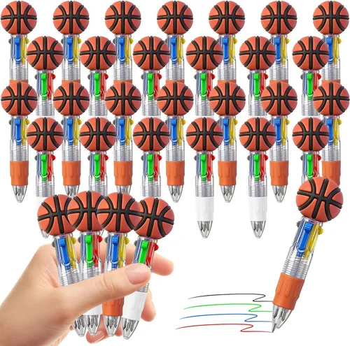 Miniatura 15 de CZWZ 8 piezas de bolígrafos de cuentas navideños, bolígrafos de plástico con cuentas y cuentas de silicona multicolor, bolígrafos navideños
