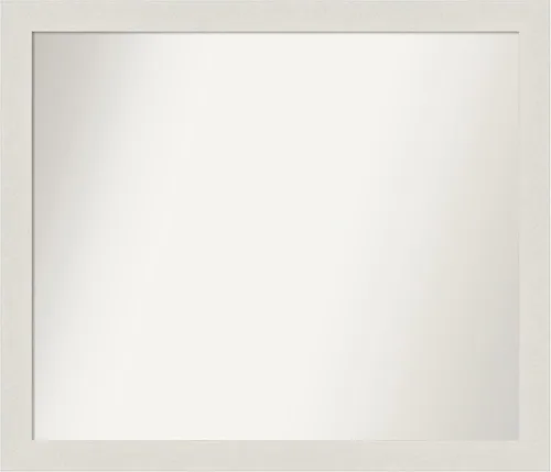 Miniatura 198 de Amanti Art Espejo de baño blanco para sobre el fregadero, 24 x 24 pulgadas, hecho a medida, espejo de tocador cuadrado blanco estrecho, marco