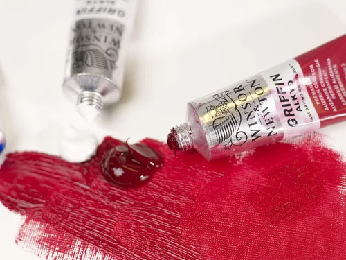 Miniatura 6 de Winsor & Newton Griffin Alkyd Color al óleo de secado rápido tubo de 200 ml Lago Geranio Permanente