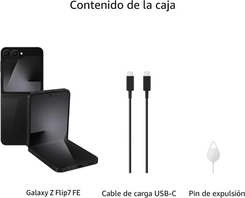 Miniatura 7 de Samsung Galaxy Z Flip7 FE Teléfono Celular, Smartphone con IA de 128GB, Android Desbloqueado, Batería de Larga Duración, 2025, Garantía del Negro