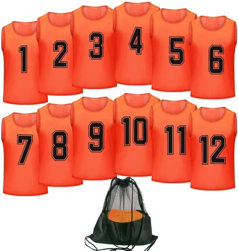 Miniatura 9 de Camiseta de baloncesto,Pinnies Adulto,Chalecos Scrimmage para niños Equipo de entrenamiento de fútbol