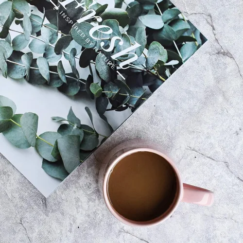Miniatura 5 de Bosmarlin Juego de 2 tazas de café de cerámica brillante, taza de té para oficina y hogar, 18 onzas, adecuadas para lavavajillas y microondas