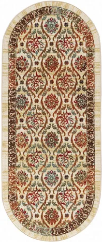 Miniatura 2 de Antep Rugs - Alfombras antideslizantes (antideslizante) 2 x 5 con parte trasera de goma floral geométrica de bajo perfil para cocinas