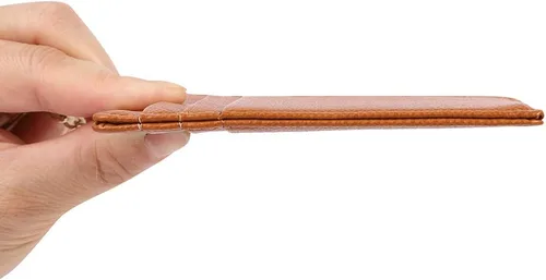 Miniatura 6 de Cartera minimalista para mujer, 8 tarjetas, monedero, monedero, bolsillo frontal, Casual