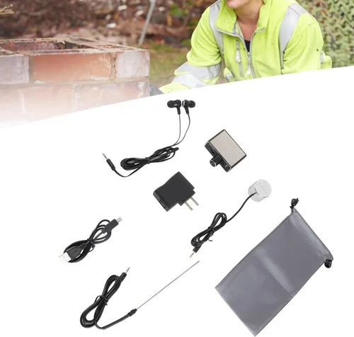 Miniatura 7 de Detector de fugas de agua subterránea con sondas duales, herramienta de detección de fugas de tuberías, probador amplificador de sonido recargable