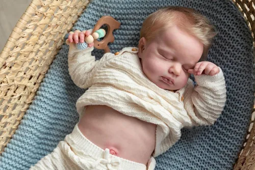 Miniatura 4 de Angelbaby Muñecas de Bebé Reborn de Vida Real Lindas Durmientes de 20 Pulgadas de Silicona de Cuerpo Completo Realistas de Bebé Recién Nacido Niño
