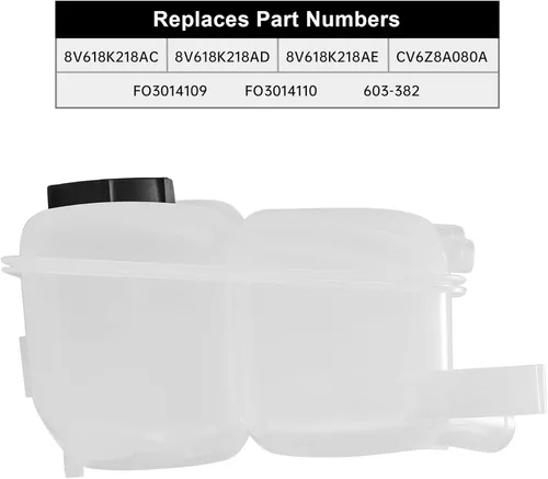 Miniatura 3 de EVIL ENERGY Tanque de depósito de refrigerante con tapa, compatible con Focus 2012-2018 2013-2016 Escape 2013-2018 C-Max, repuesto para 603-382