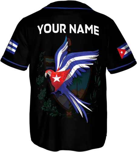 Miniatura 3 de Podagree - Camiseta de béisbol personalizada de Cuba, camiseta de bandera de Cuba, camiseta cubana para hombres y mujeres, camiseta cubana
