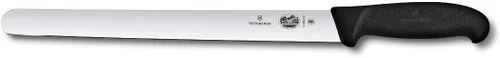 Victorinox Fibrox Pro - Cuchillo para rebanar (12.0 in) con borde recto y mango negro