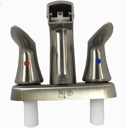 Miniatura 4 de Valterra PF223403 Grifo de 4 pulgadas con ducha D-Spud níquel cepillado 2 manijas